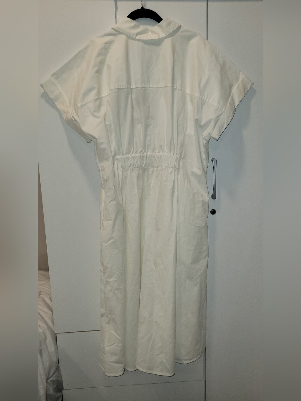 Ava & Viv White Button-Front Maxi Dress - Picture 4 of 4